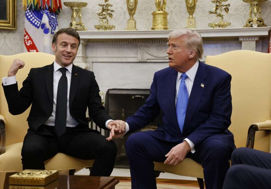 Emanuel Makron i Donald Tramp