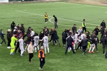 (VIDEO) Tuča navijača u Prizrenu: Policija morala intervenisati, bilo  i povrijeđenih
