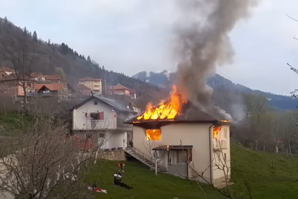 DRAMA U TRAVNIKU Sadmin koji je zapalio kuću, žena i dvoje djece prevezeni u KCUS zbog teških opekotina