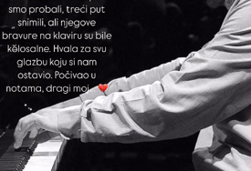 (FOTO) "Počivaj na notama, dragi moj" Severina emotivnom porukom se oprostila od Matije Dedića